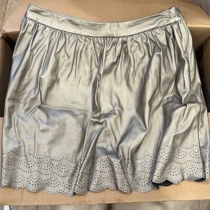 Metallic mini skirt